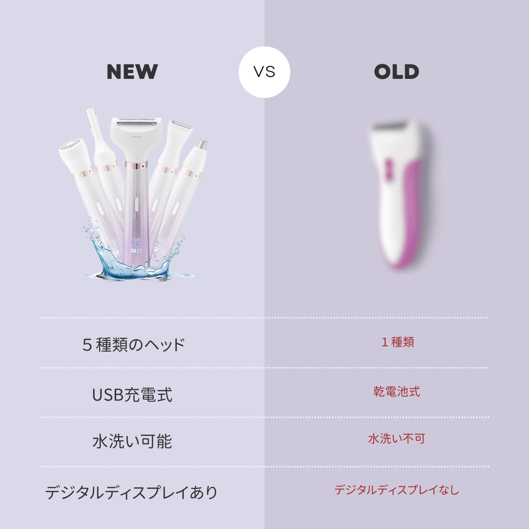 【最新モデル】5in1電動シェーバー【今だけ特別価格】