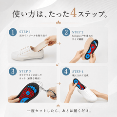 Solepres™【磁気指圧インソール】足裏ツボ刺激・アーチサポート・衝撃吸収