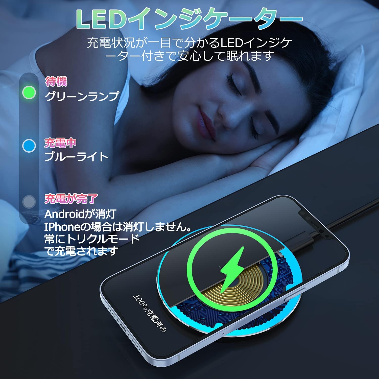VeloxPad™ワイヤレス充電器-最大20W【急速充電パッド】【Qi認証】